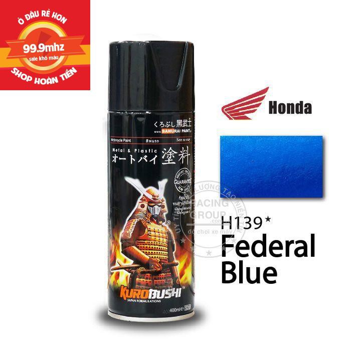Sơn Xịt Samurai Màu Xanh Federal - Mã H139