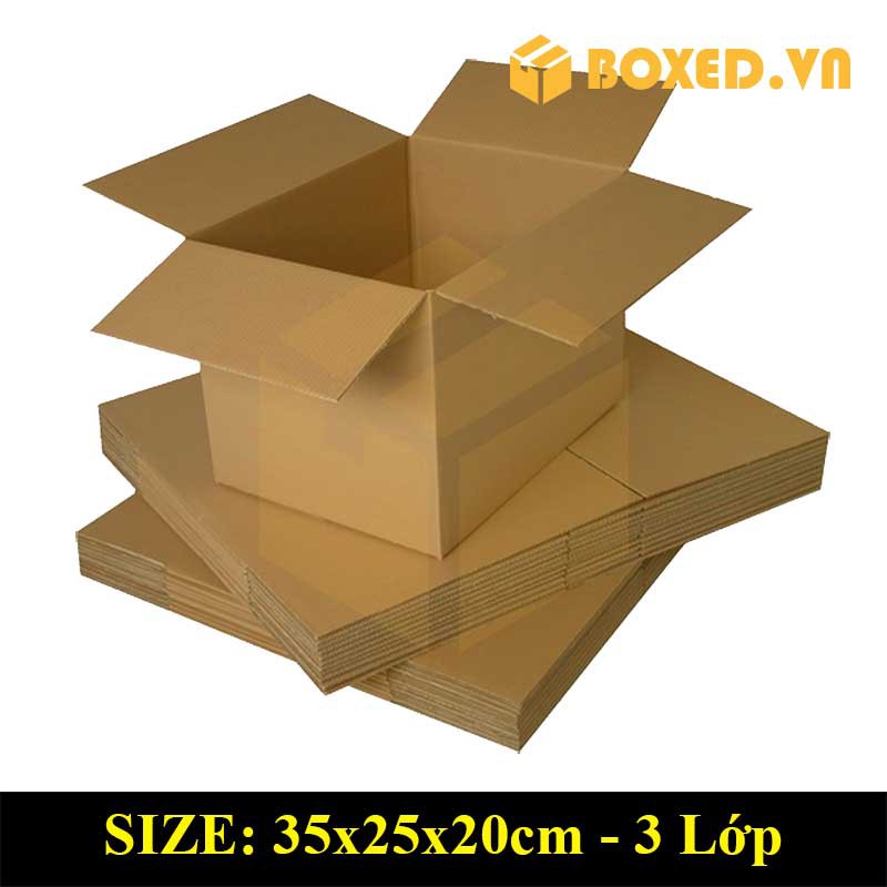 35x25x20 Combo 50 hộp Carton đóng gói hàng giá tại xưởng