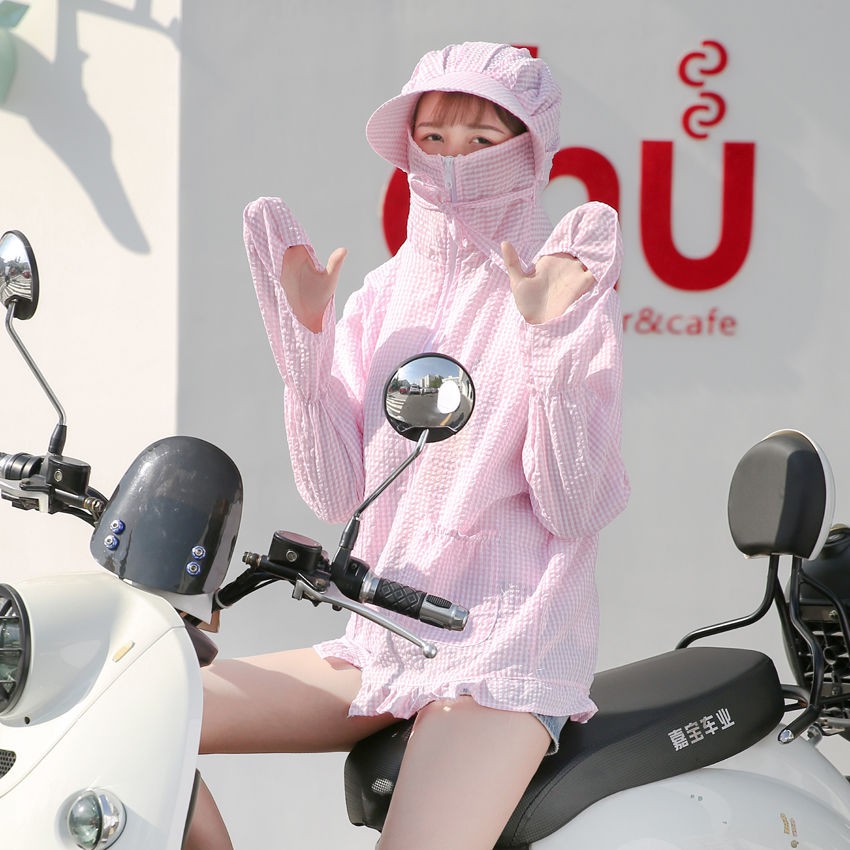 ÁO CHỐNG NẮNG CÓ MŨ CHE MẶT | CHE TAY