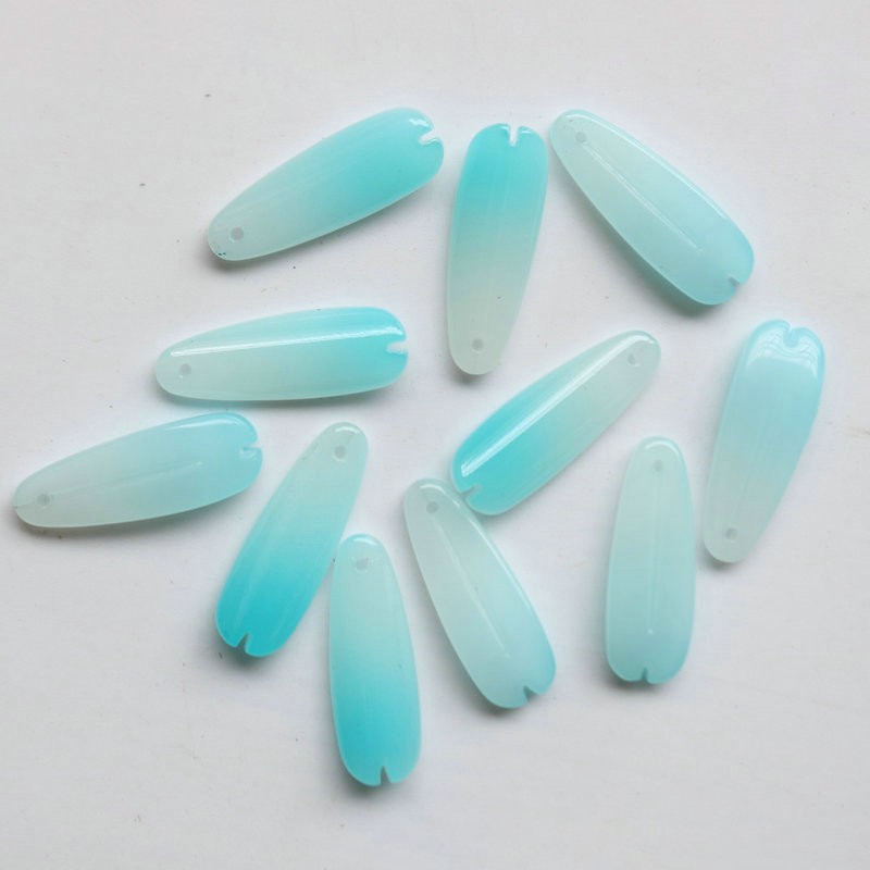 5 cánh hoa 9*25mm chất liệu bột đá ép nguyên liệu làm trâm làm trang sức cổ trang