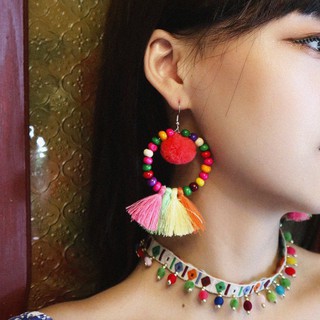 (Sẵn) Khuyên tai boho | Choker boho
