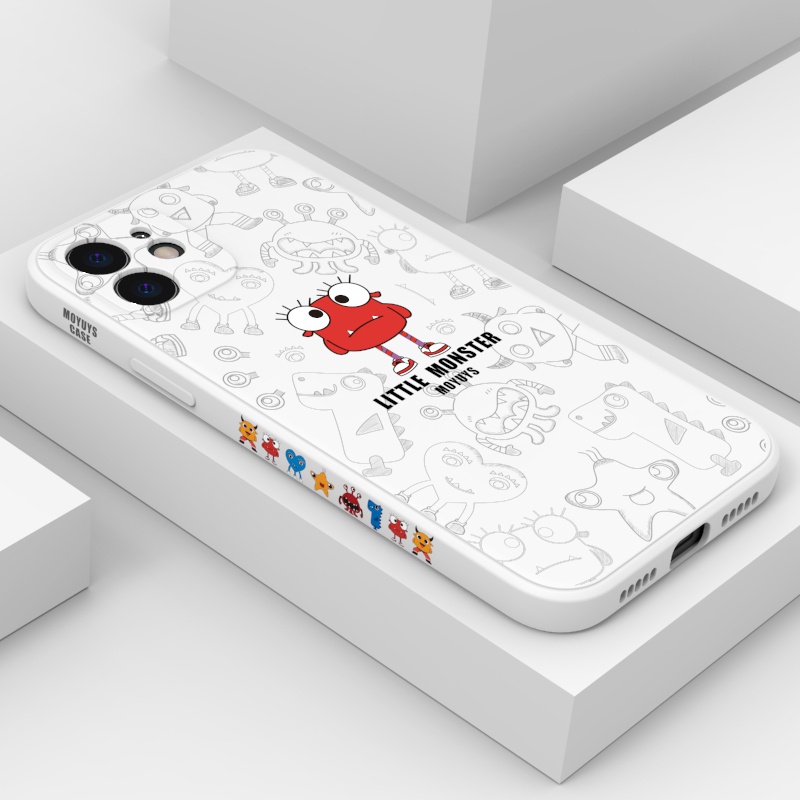 Ốp Điện Thoại Silicon Mềm Hình Quái Vật Nhỏ Cho iPhone 6 6s 7 8 7Plus/8plus X/XS XR XSMAX 11 11PROMAX 12 12PROMAX 13 13PROMAX