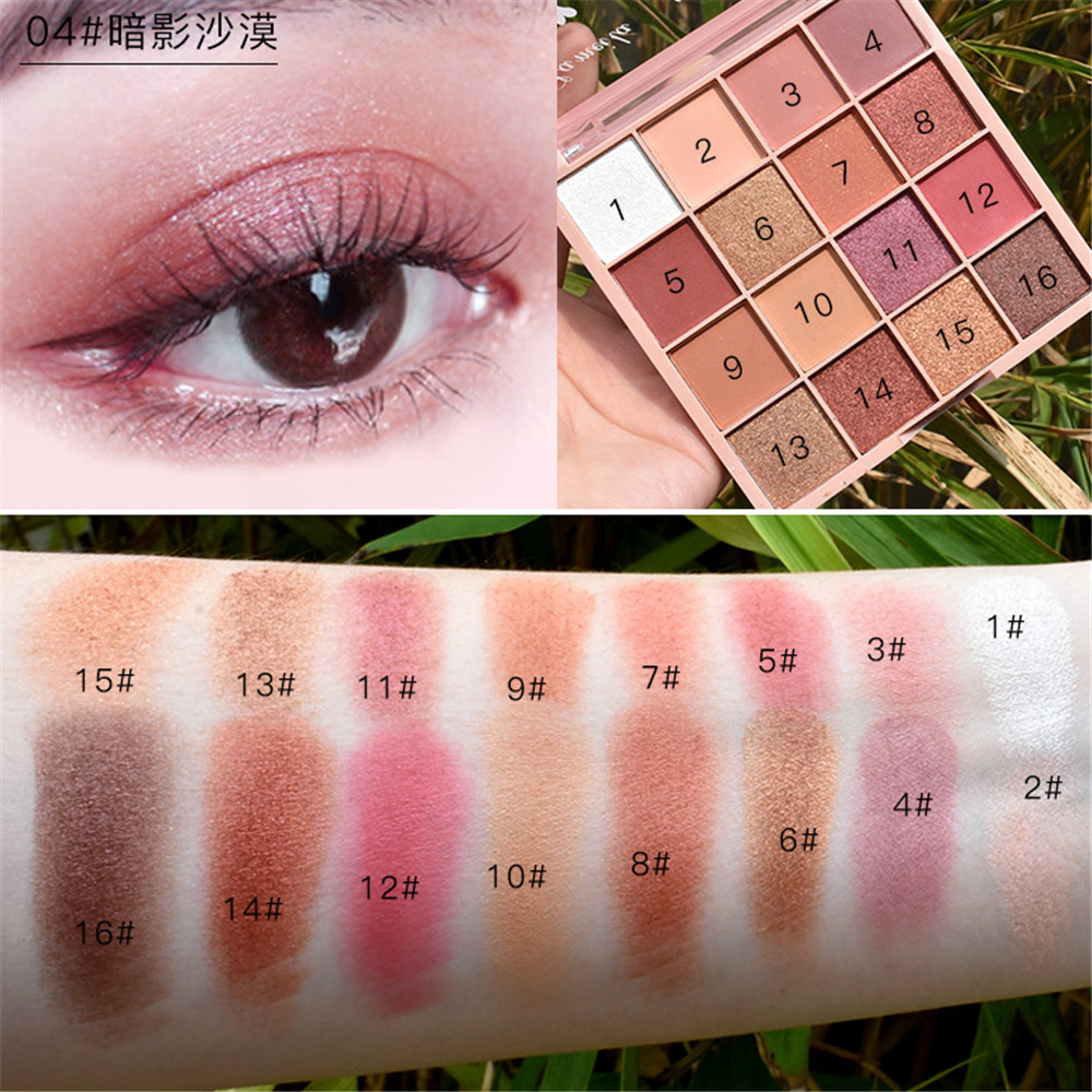 Bảng Phấn Mắt 16 Màu Sắc Hiệu Ứng Lì / Ánh Nhũ Dành Cho Người Mới Bắt Đầu | BigBuy360 - bigbuy360.vn