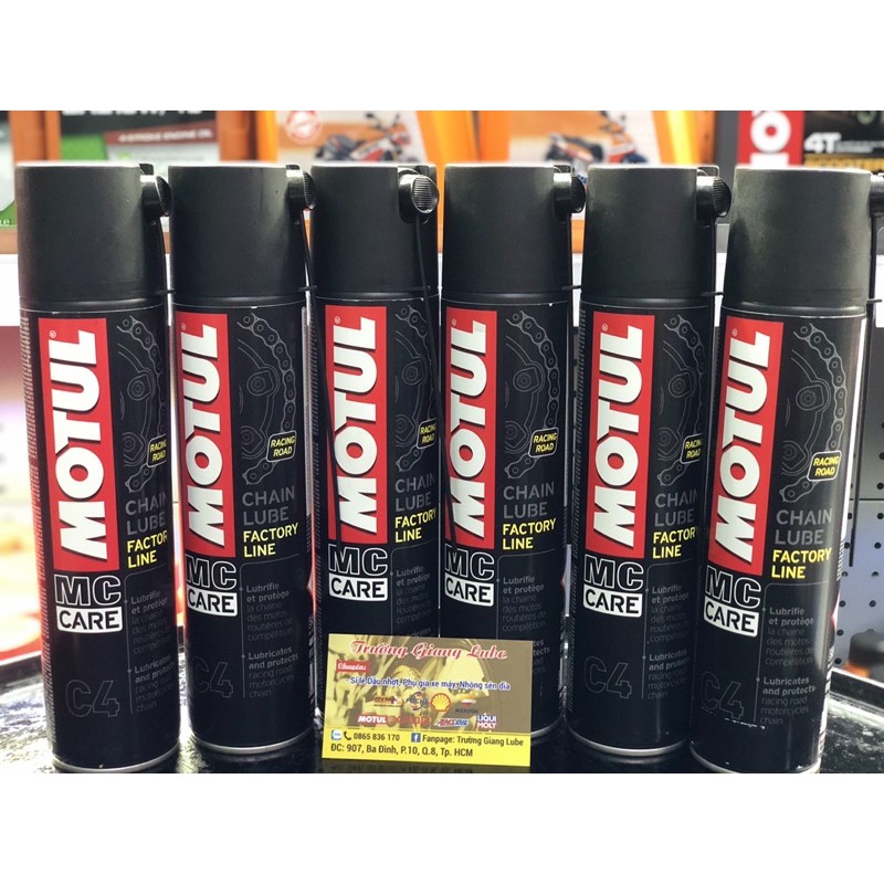 Xịt Dưỡng Sên Motul Chaine Lube Factory Line C4 400ML