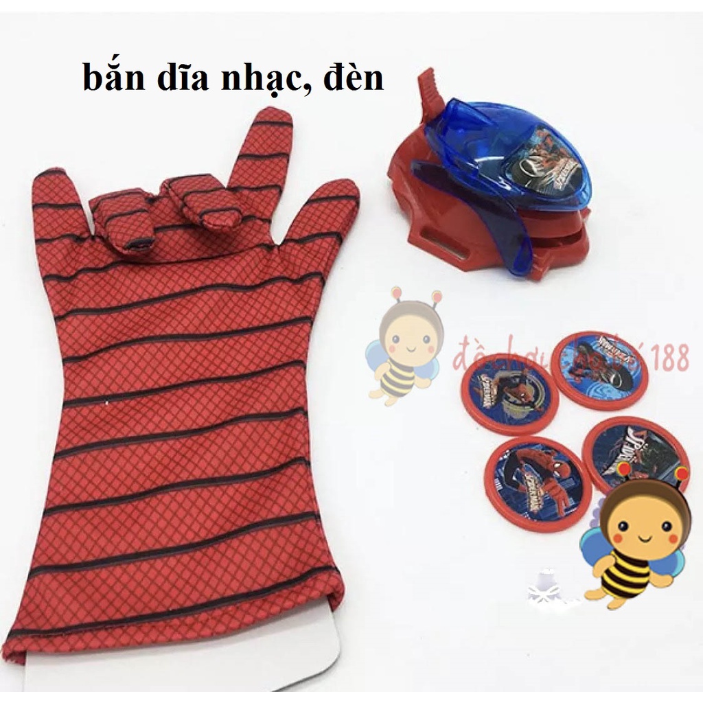 găng tay người nhện bắn đĩa (chiếu hình 3D)