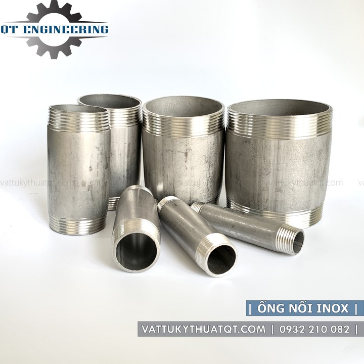 Ống nối inox 2 đầu ren ngoài  | Phi 60,76,90,114