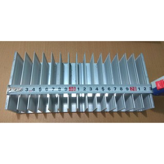 Nhôm Tản Nhiệt Xi Trắng Phẳng 23 X 10 X 4 Loại Dày 16 Cánh (1 Tấm)
