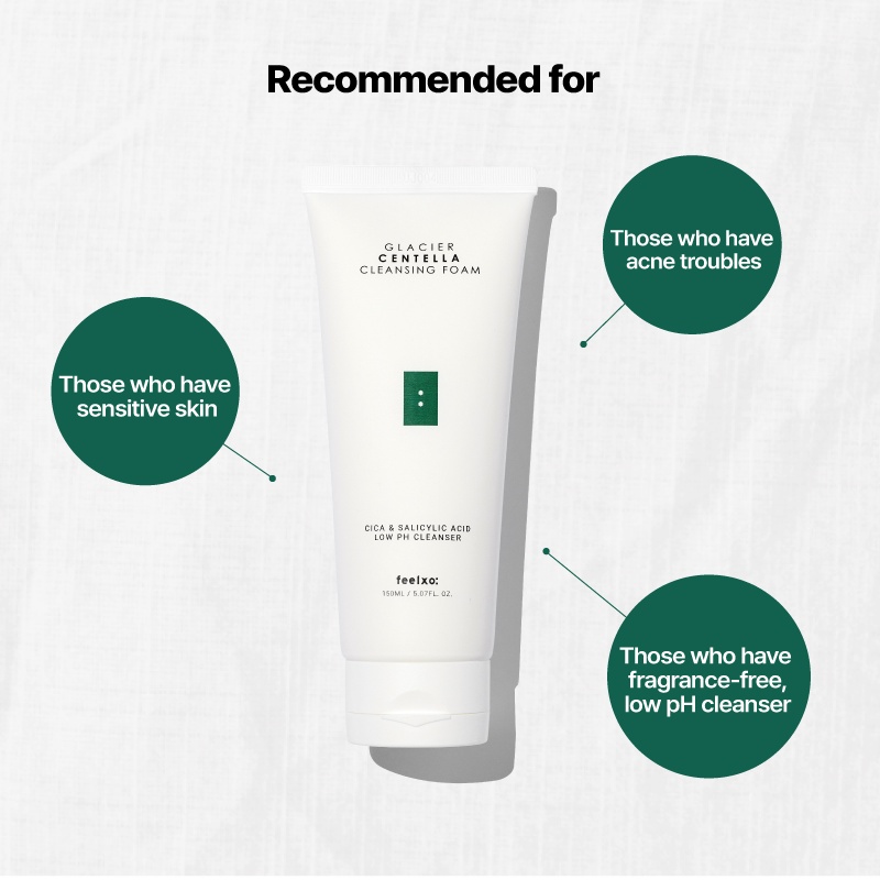 Combo sữa rửa mặt sạch sâu 150ml và serum Feelxo Glacier Niacinamide 30 ml làm trắng và đều da tự nhiên