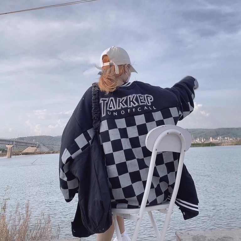Áo Khoác Nữ, Áo Khoác Bomber Kẻ Caro TAKKEP Chất Nỉ Ngoại Siêu Hot | BigBuy360 - bigbuy360.vn