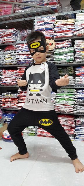 Bộ Người dơi dài tay Hình ChiBi ngộ nghĩnh dễ thương cho bé