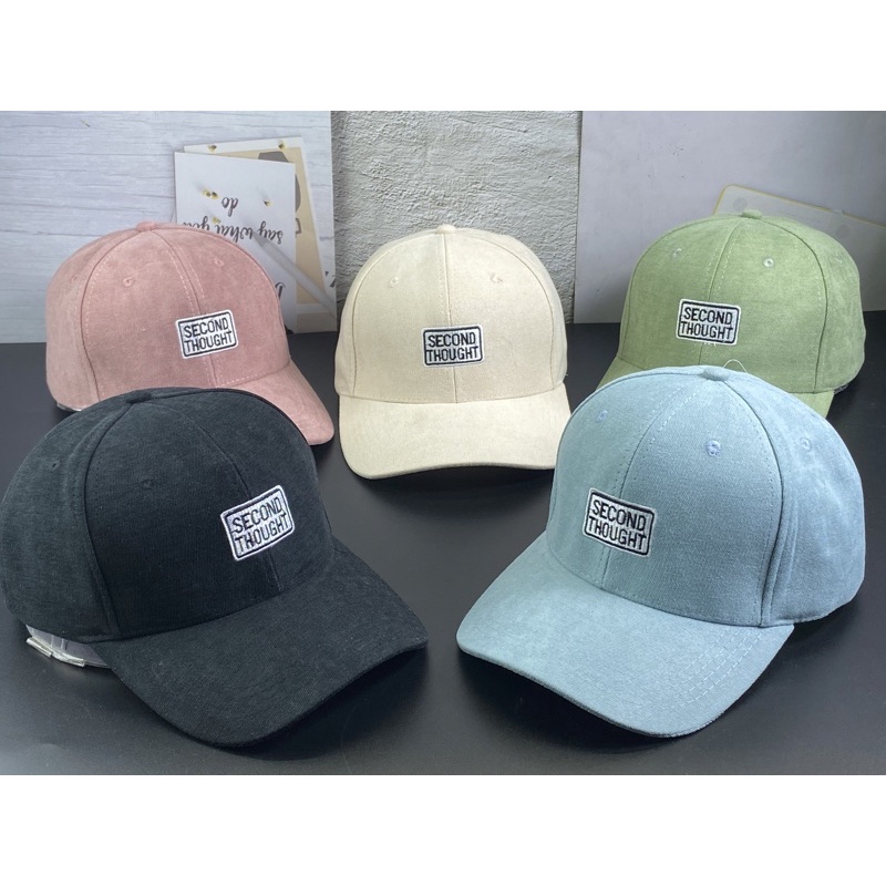 nón kết nhung - mũ lưỡi trai hàn quốc thêu scond trend thời trang