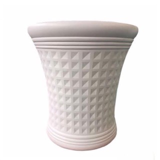 Chậu Nhựa Cao Tròn In Caro - Chậu cây cảnh Nam Định