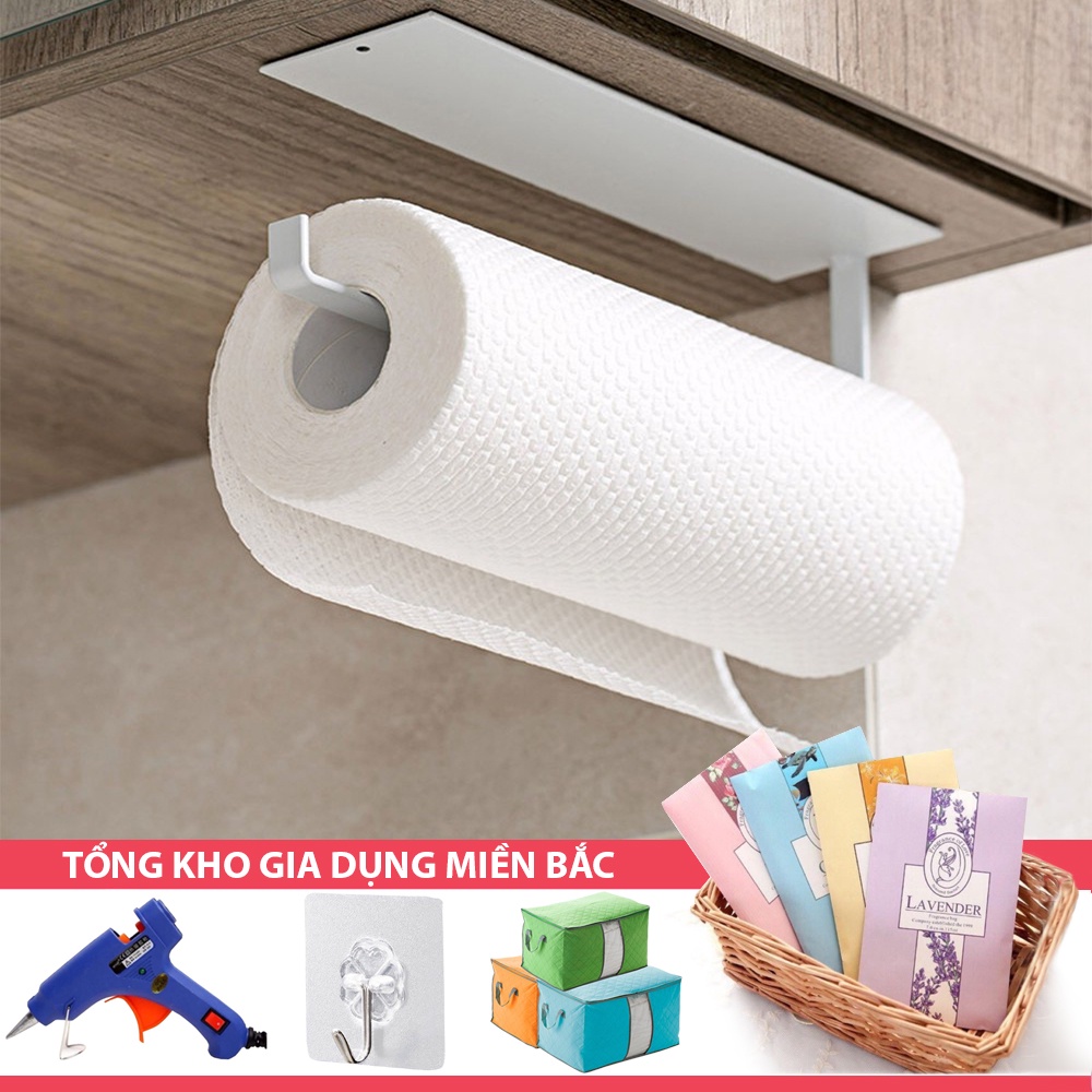 [Tổng Kho Sỉ] Khung Sắt Treo Cuộn Giấy - Cuộn Khăn - Gắn Tường - Gắn Tủ Bếp Thông Minh TT