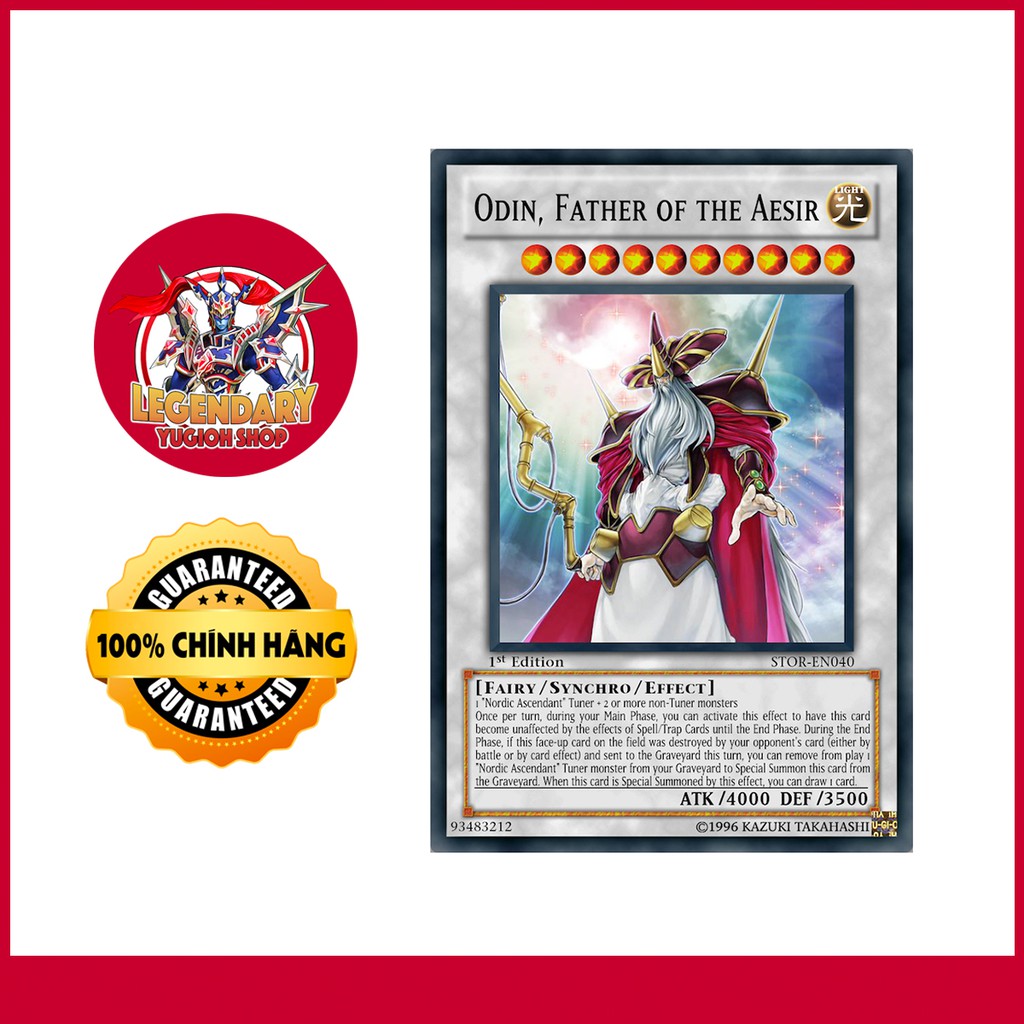 EN-JP]Thẻ Bài Yugioh Chính Hãng] Odin, Father of the Aesir