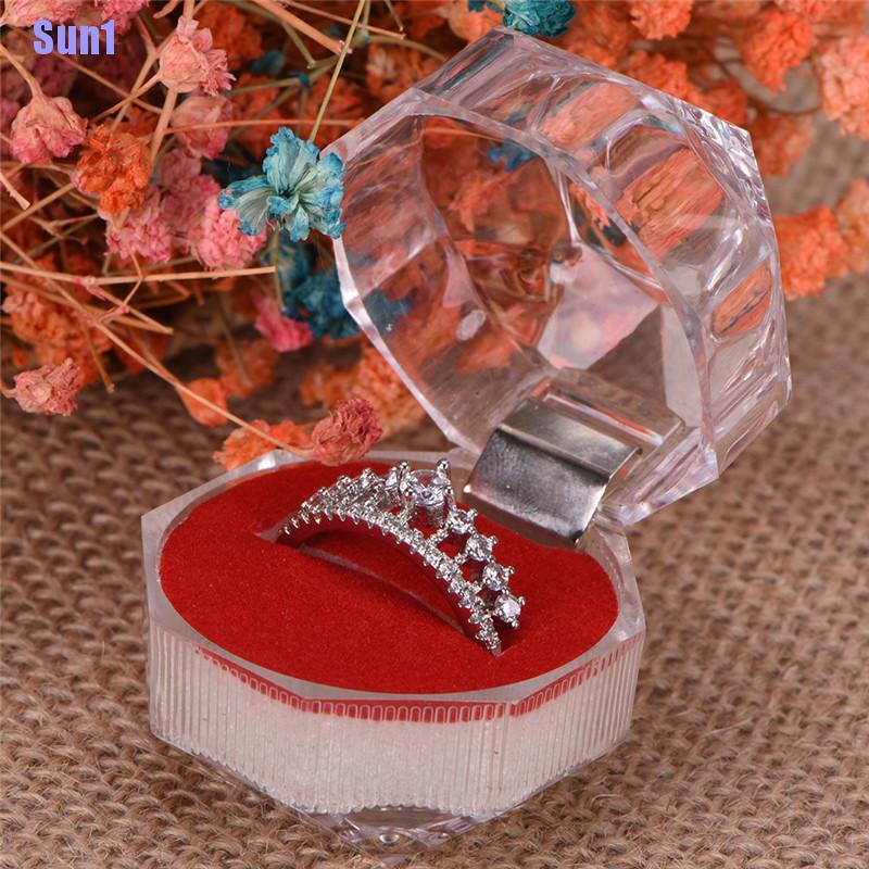 1 Nhẫn Acrylic Trong Suốt Thời Trang Cá Tính