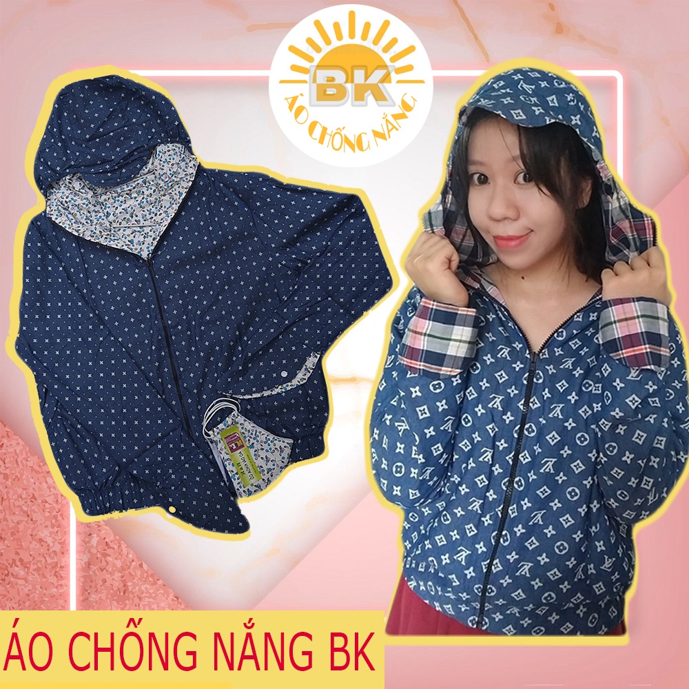 Màu Mới - Áo Chống Nắng 2 Mặt 100% Cotton chống tia UV Hàng Tốt - Kèm 2 Khẩu Trang