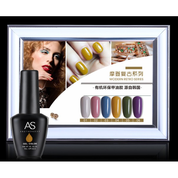 Set sơn gel AS morden restro 6 màu MD