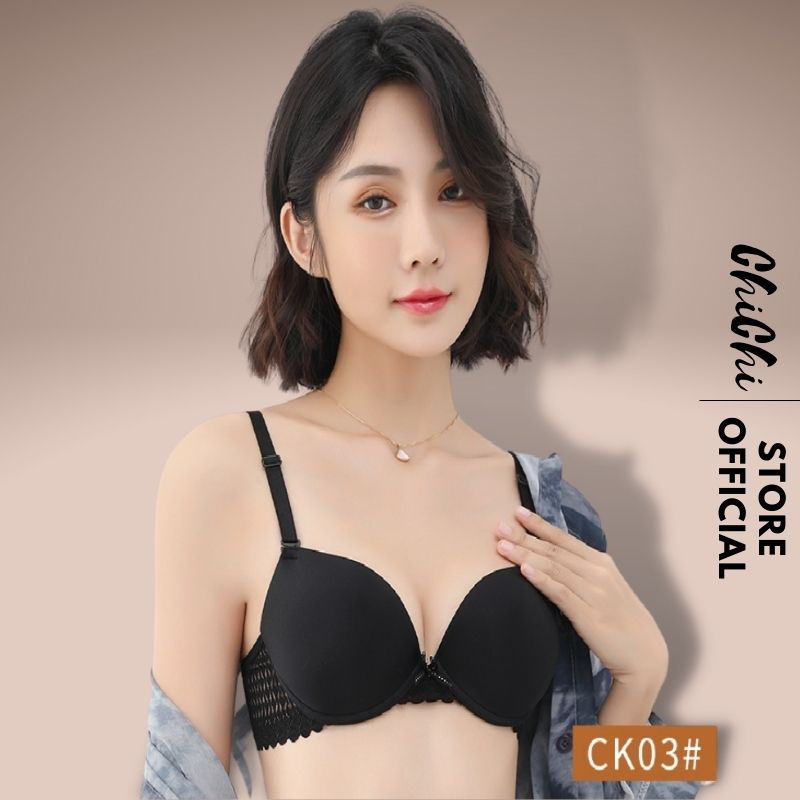 Áo Lót Nữ Đúc Su Không Gọng Đệm Mỏng Siêu Bám Màu Trơn Nâng Ngực Tụ Nhiên - CK03