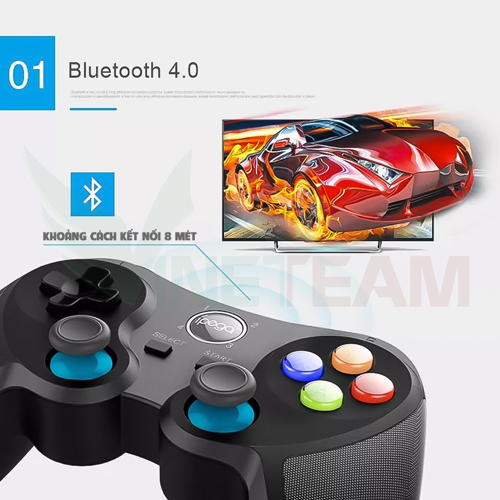 Tay cầm chơi game kết nối bluetooth IPEGA PG-9157 cho điện thoại/máy tính/tivi -dc4796