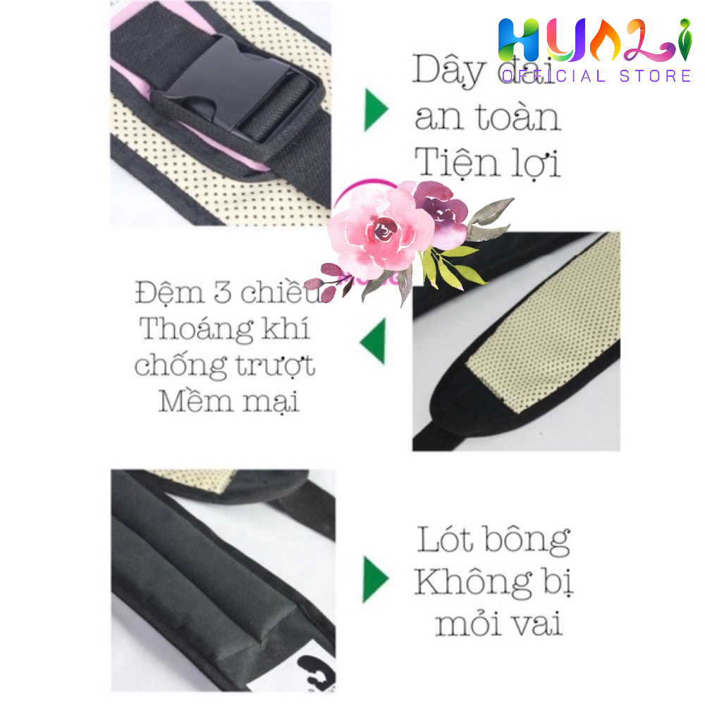 Đai Địu Em Bé Phía Trước Ngang Hông Siêu Nhẹ Tiện Lợi Cho Cha Mẹ