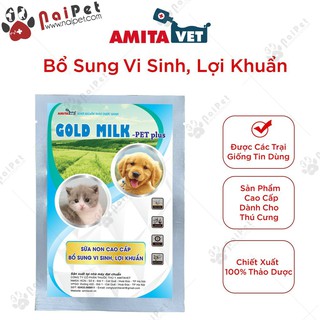 Sữa Bột Dinh Dưỡng Gold Milk Pet Plus Amitavet 35g