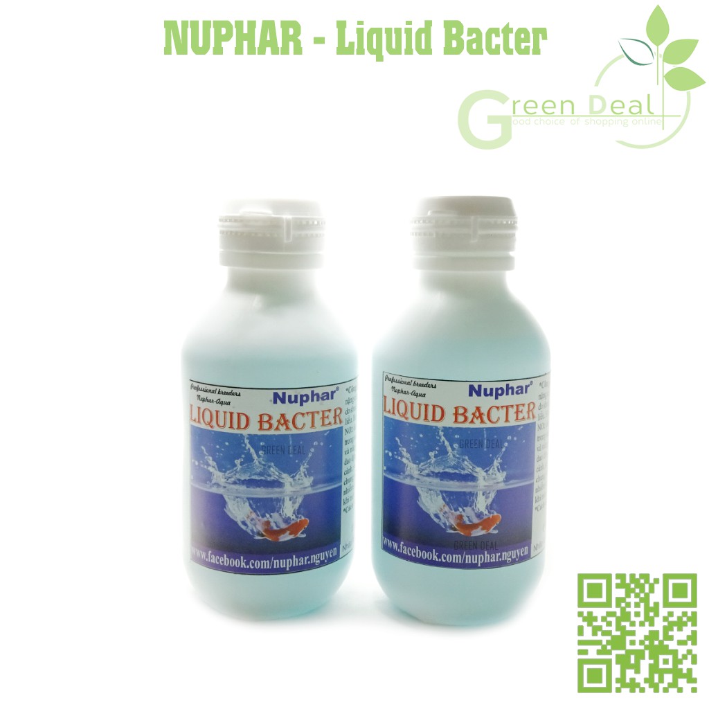 NUPHAR - Liquid Bacter - Dung dịch xử lý nước cho hồ cá thủy sinh