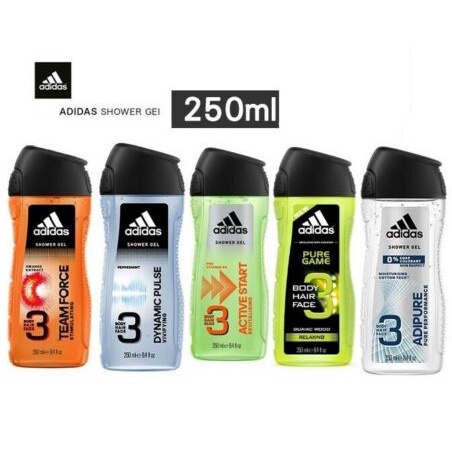 Sữa tắm gội toàn thân cho nam 3 in1 Adidas TEAM FORCE 250ml