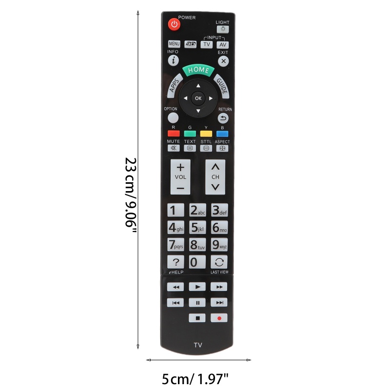Điều Khiển Từ Xa Thay Thế Thông Dụng Cho PanasonicTH-P55VT60A TH-P65VT60A N2QAYB000854 Bộ Điều Khiển Từ Xa Màu Đen Chuyên Dụng