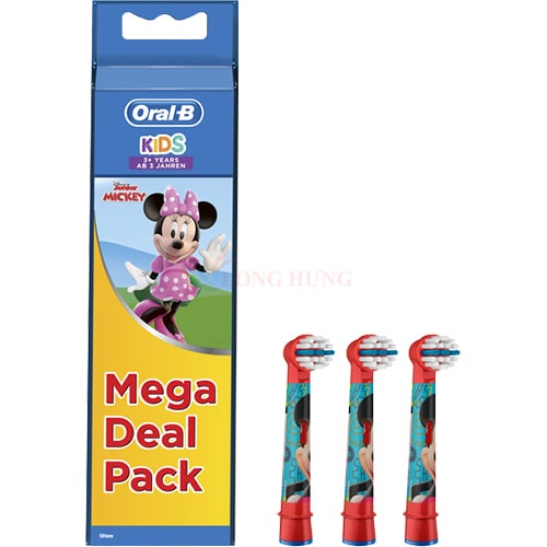 Đầu bàn chải thay thế bàn chải điện trẻ em Oral-B Disney Mickey Mouse - Hàng nhập khẩu