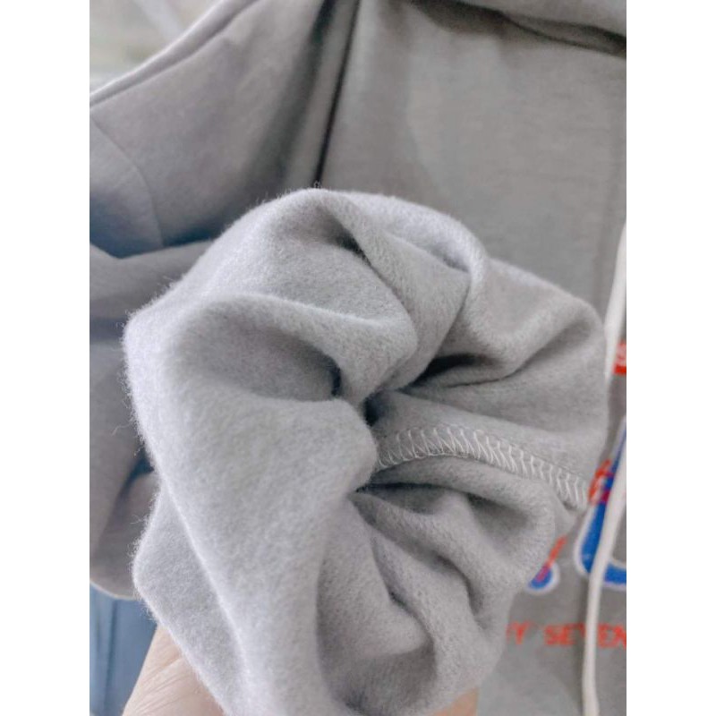 sét bộ nỉ nam nữ - áo sweater nỉ hình tròn phản quang mix quần bom chun ống - áo cổ tròn form rộng, unisex, freesize