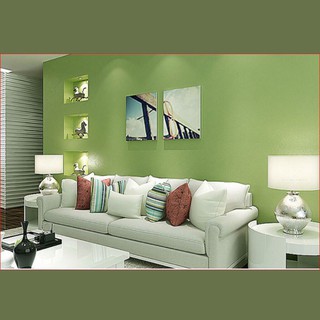 DECAL 1M PVC giấy dán tường khổ 45cm (có sẵn keo dán) – NỀN MỘT MÀU XANH DT107
