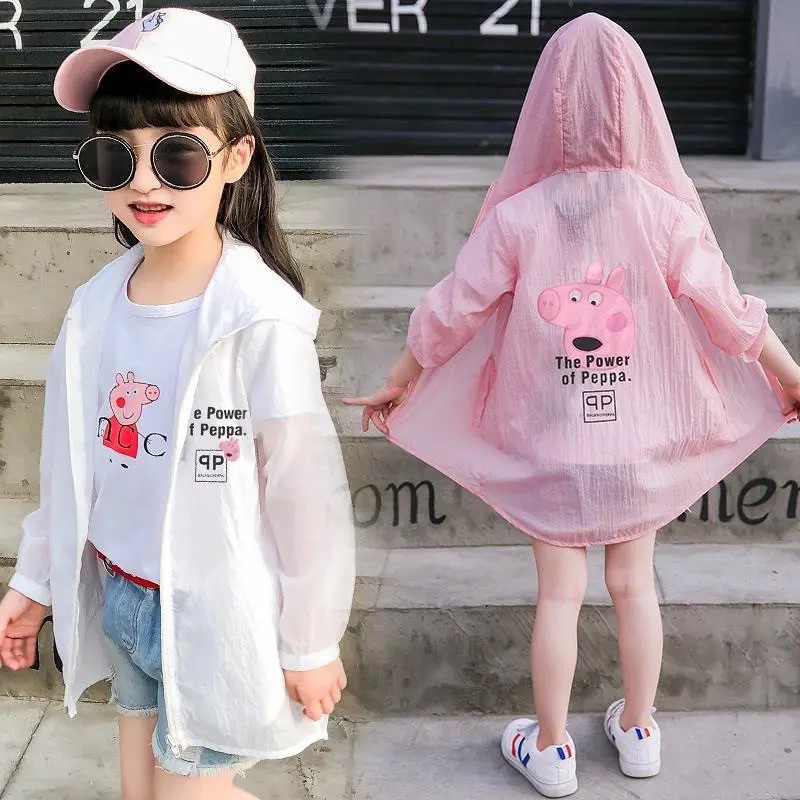 Áo chống nắng in hình hoạ tiết dễ thương (Nhiều mẫu) cho bé gái (N00773)