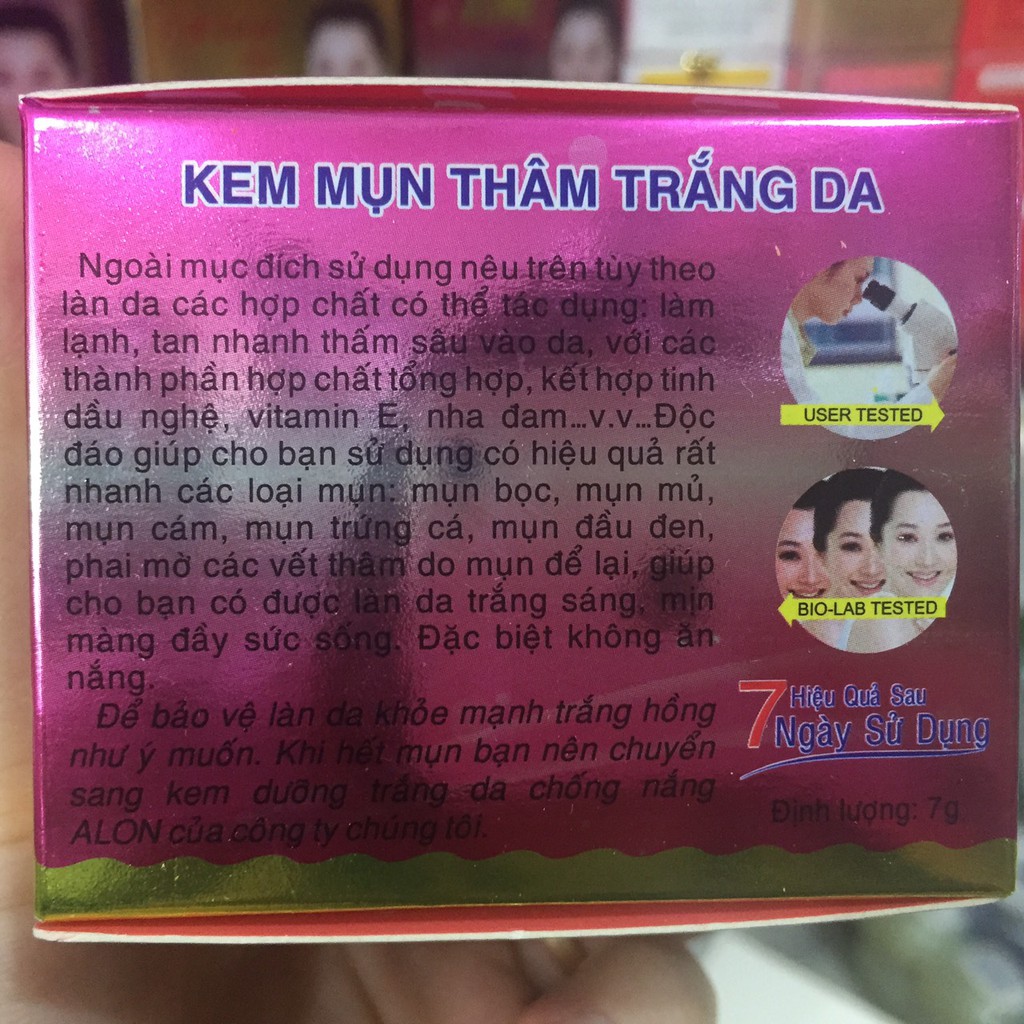 Kem alon mụn thâm 7g