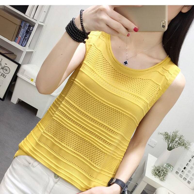 Áo Thun Không Tay Phong Cách Hàn Quốc Mới Dành Cho Nữ