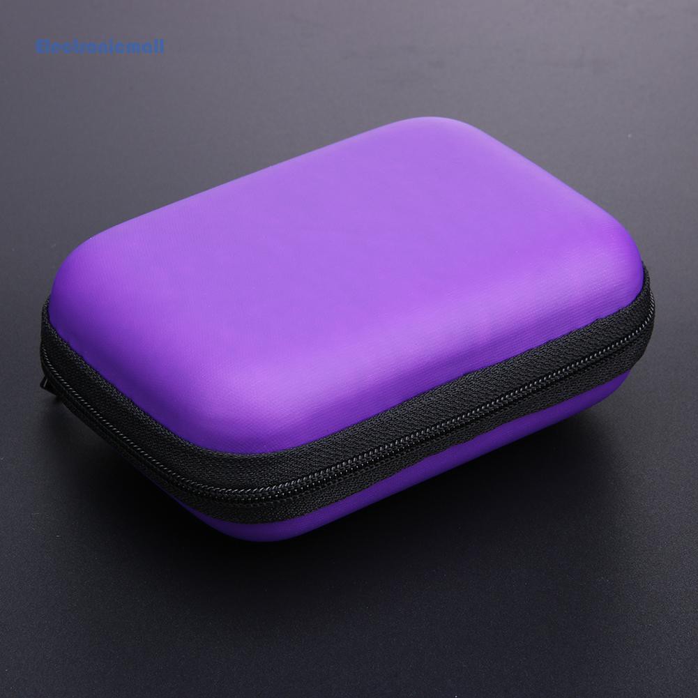 Hộp lưu trữ mini bằng EVA thiết kế hình vuông đựng tai nghe bluetooth/dây cáp tiện dụng