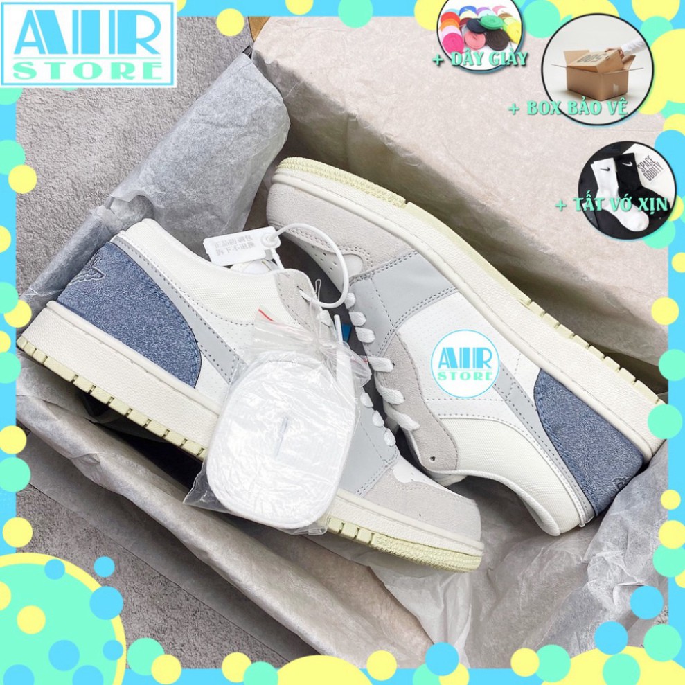 Giày Jordan Cổ Thấp Sneaker, Giày Jordan 1 Low Paris Xanh Xám Thời Trang Nam Nữ Full Box Bill | BigBuy360 - bigbuy360.vn