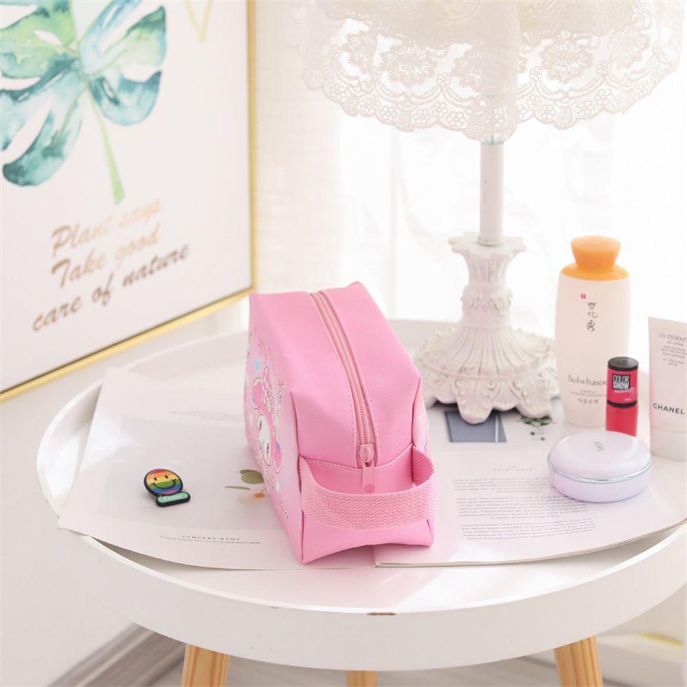 QQMALL Túi Đựng Mỹ Phẩm Đa Năng Chống Thấm Nước Họa Tiết Hoạt Hình Xinh Xắn