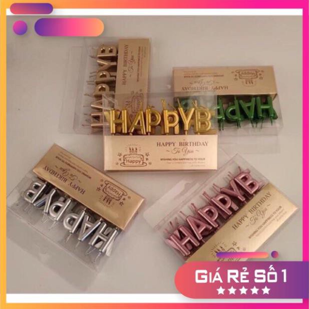 Nến chữ happy birthday