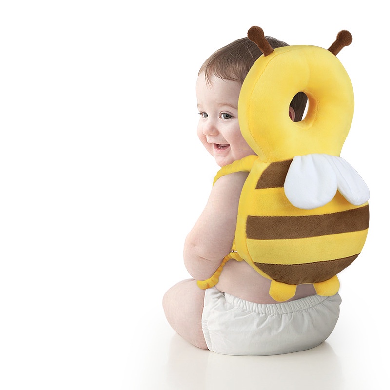 Gối Bảo Vệ Đầu, Gáy Cho Bé Tập Ngồi, Tập Đứng, Tập Đi, Tập Bò Loại Tốt Vải Nhung