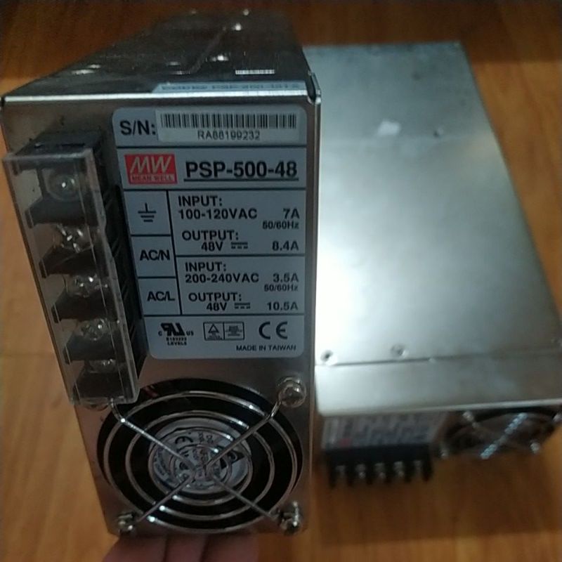 Nguồn Meanwell 48V-7.3A 48V-6.7A 48V-9.4A 48V-10A. Cosel 48V-12.5A. Hàng cũ tháo máy.