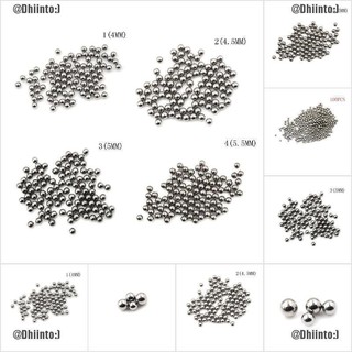 Set 100 Vòng Bi Bằng Thép Bạc Thay Thế Cho Xe Đạp 4/4.5/5/5.5Mm