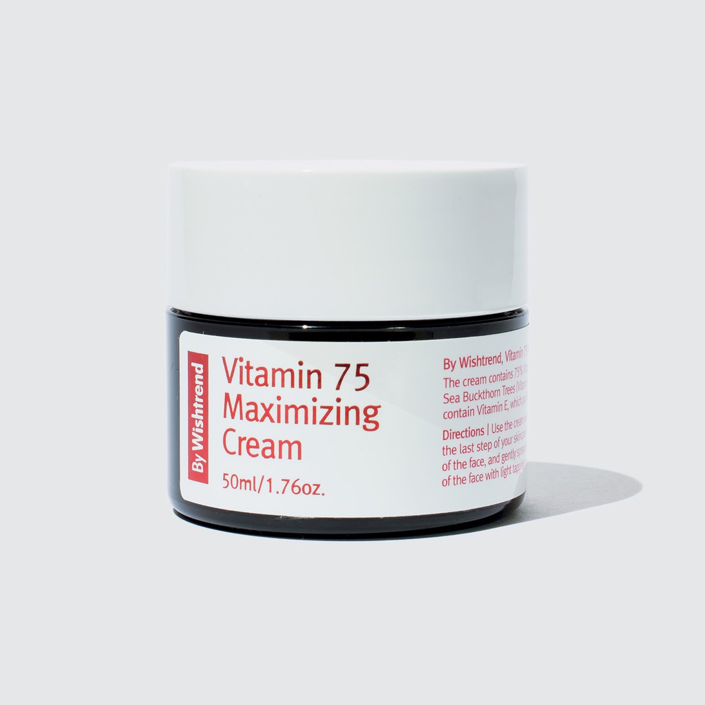 Kem Dưỡng Sáng Và Chống Lão Hoá By Wishtrend Vitamin 75 Maximizing Cream 50ml