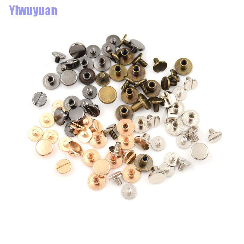 Bộ 10 Đinh Tán Đầu Phẳng Bằng Đồng Thau Chất Lượng Cao