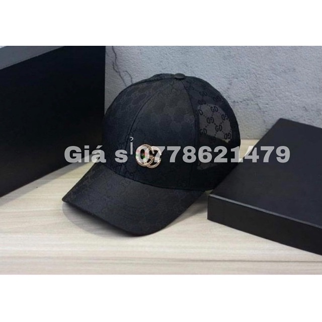 Mũ lưỡi trai lưới voan chữ nhập logo sắt gGg cá tính - Nón kết thời trang nam nữ