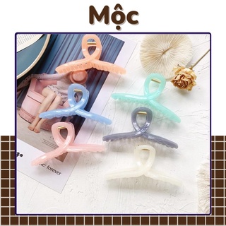 T23 Cặp tóc nhựa càng cua pastel mono.accessories