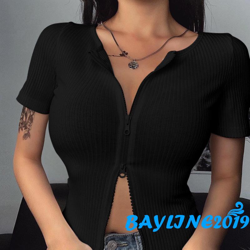 Áo Croptop Tay Dài Thiết Kế Hợp Thời Trang Cho Nữ