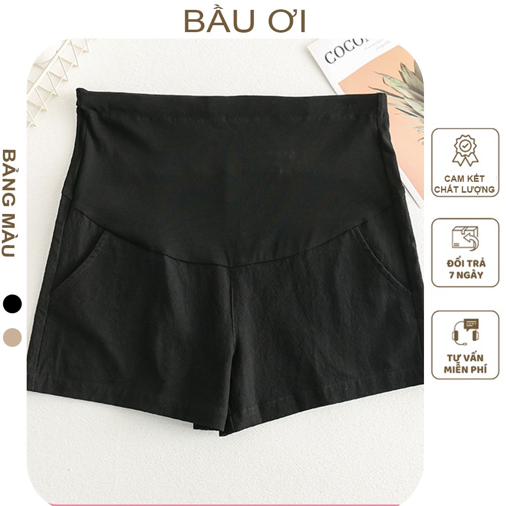 [BAUOI Q01] QUẦN SÓC BẦU CHẤT ĐŨI SIÊU MÁT CÓ CHỈNH CHUN THOẢI MÁI CHO MẸ BẦU - QUẦN ĐÙI - SOOC