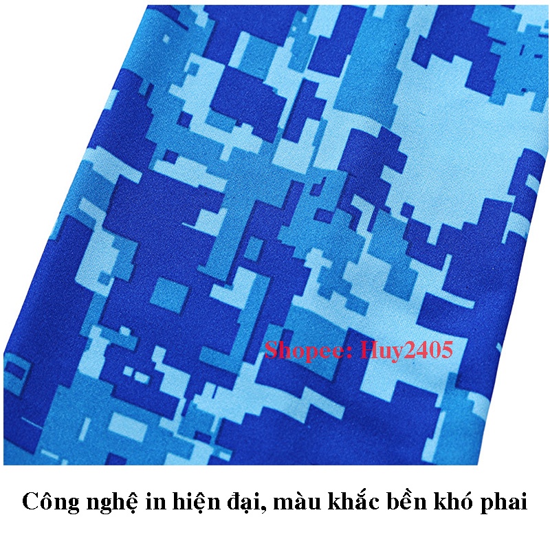 Bao Tay Dài Chống Nắng Nam Nữ Hicool Xỏ Hở Ngón Chống Tia UV Mùa Hè Có Vân Chống Trượt