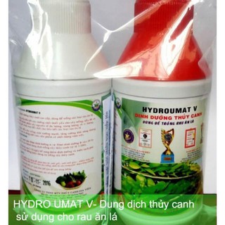Dung dịch thủy canh Hydro Umat V chuyên dunhf cho rau ăn lá nhập khẩu-  chuyên dụng.
