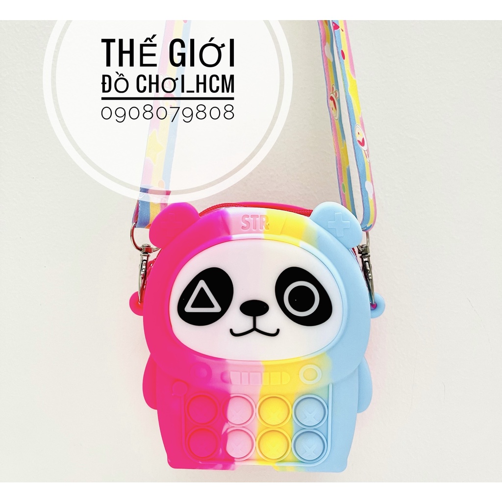 [HOT- MẪU MỚI] Túi đeo chéo mini kết hợp trò chơi POP IT bằng silicon mềm giúp giảm căng thẳng